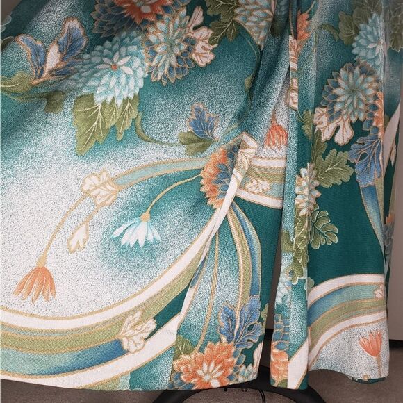 70s Hawaiian halter palazzo jumpsuit - Picture 4 of 10